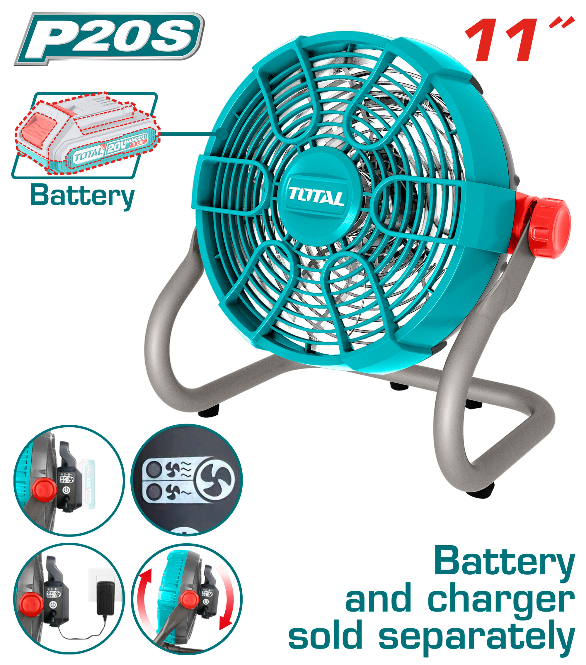 Ventilador Total Ac/ Dc 11"