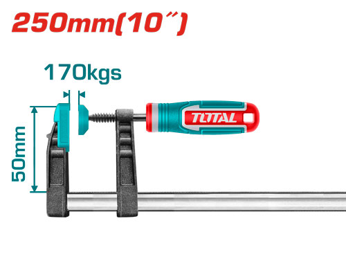 Abrazadera F Total 170kg 50x250mm
