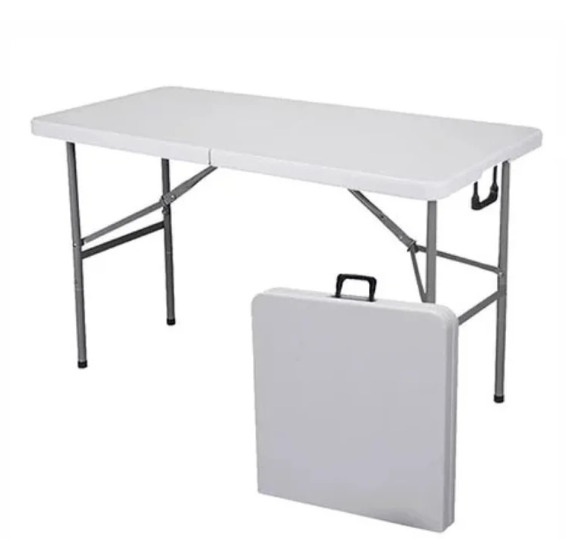 Mesa Plegable Rectangular Treska 120*60*(52-74)Cm