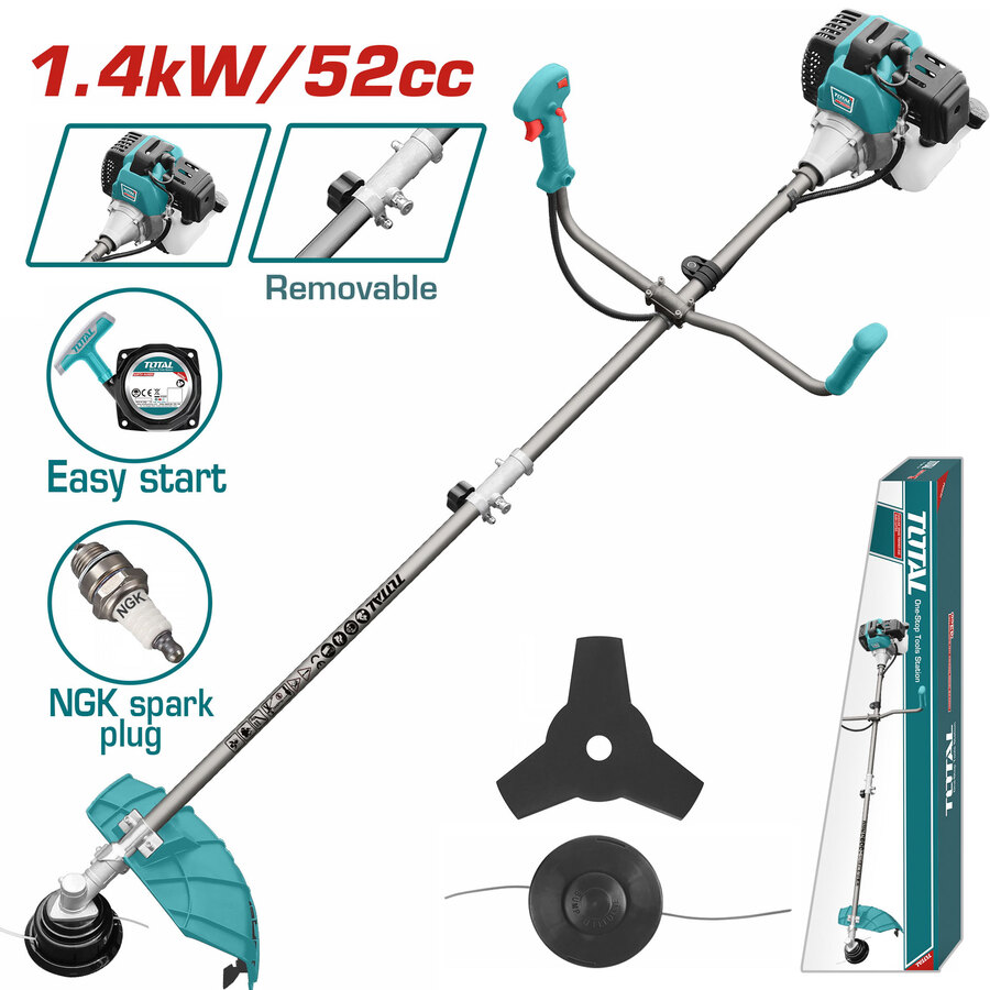 Imagen miniatura de Desmalezadora Total 1.4k W / 52cc A Combustion