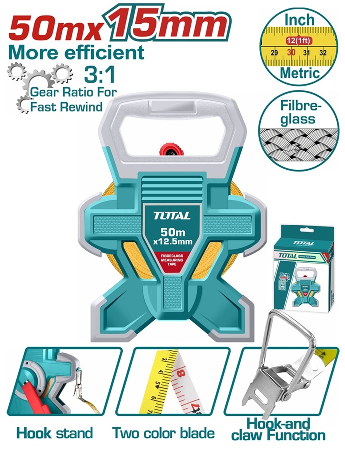 Imagen miniatura de Cinta Metrica Total 50m X 15mm