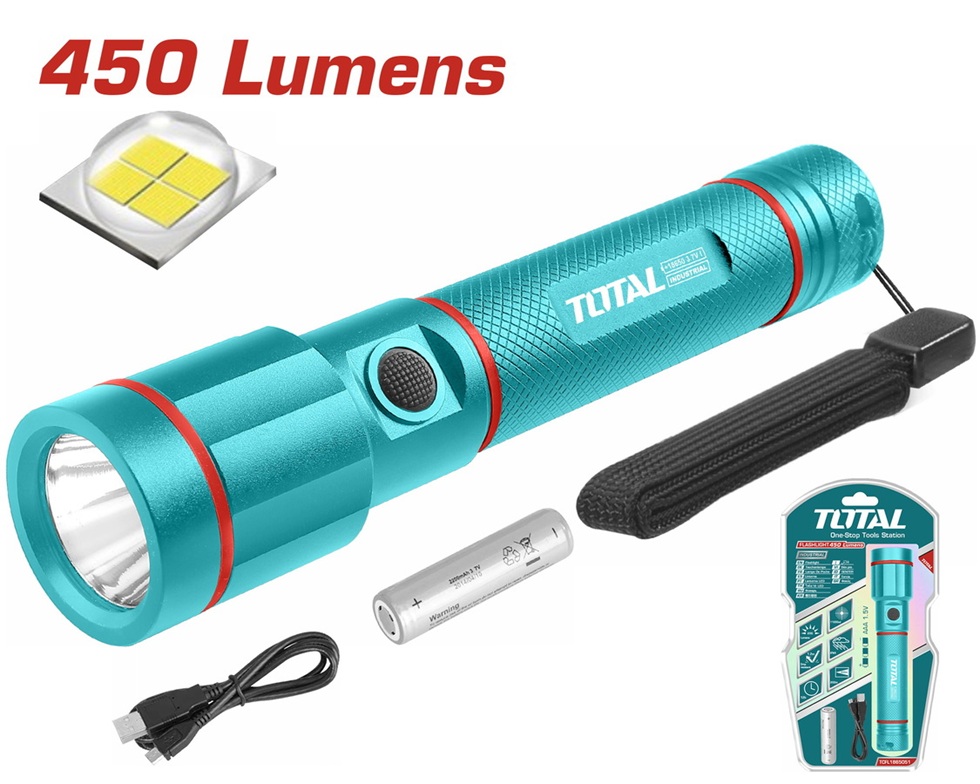 Imagen miniatura de Linterna Total A Pila 450/150/50 Lumenesm