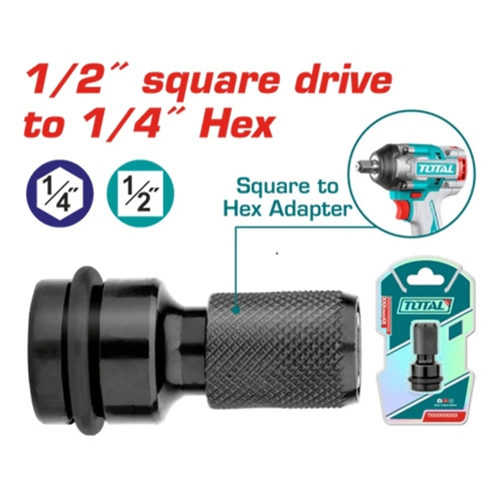 Imagen miniatura de Adaptador P/ Llave De Impacto Total 1/2" A 1/4"