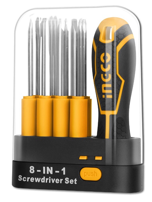 Kit Destornilladores Ingco Intercamb