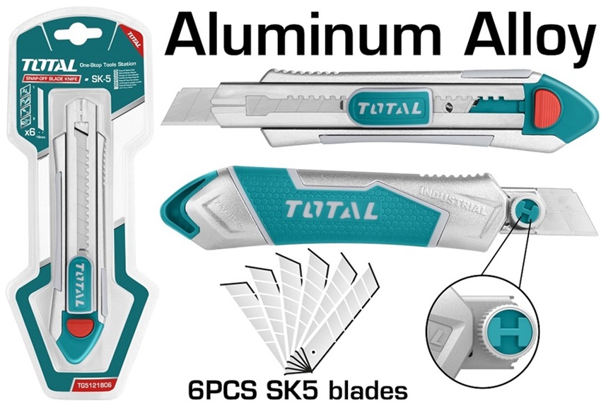 Imagen miniatura de Cutter Total 185 Mm 18mm X 100mm