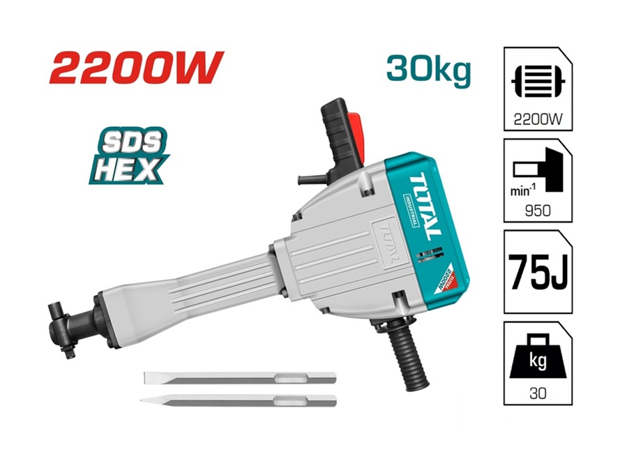 Martillo De Demolicion Total 2200w