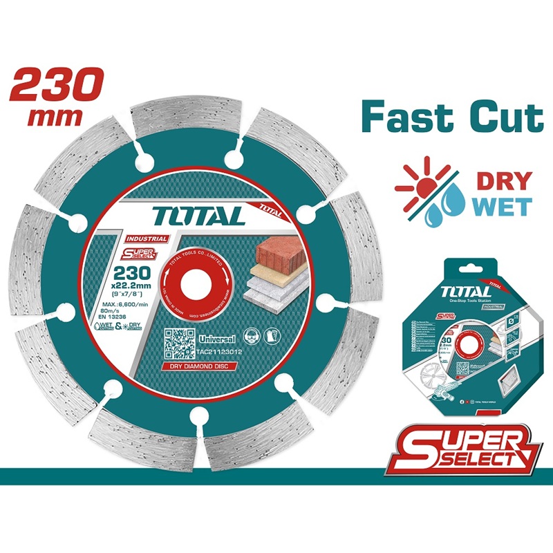 Imagen miniatura de Disco Diamantado Total 230x22mm Seco Ss