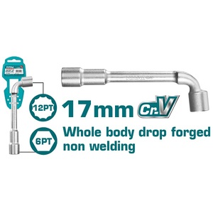Llave Tubo Total 17 Mm En L