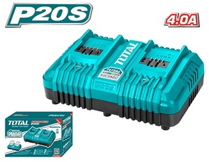 Cargador Total Doble 20v 4a
