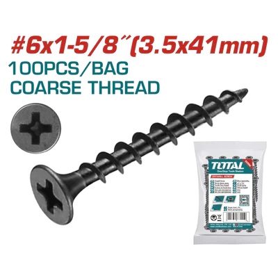 Imagen miniatura de Tornillo Total St3.5x41mm Rosca Gruesa X100